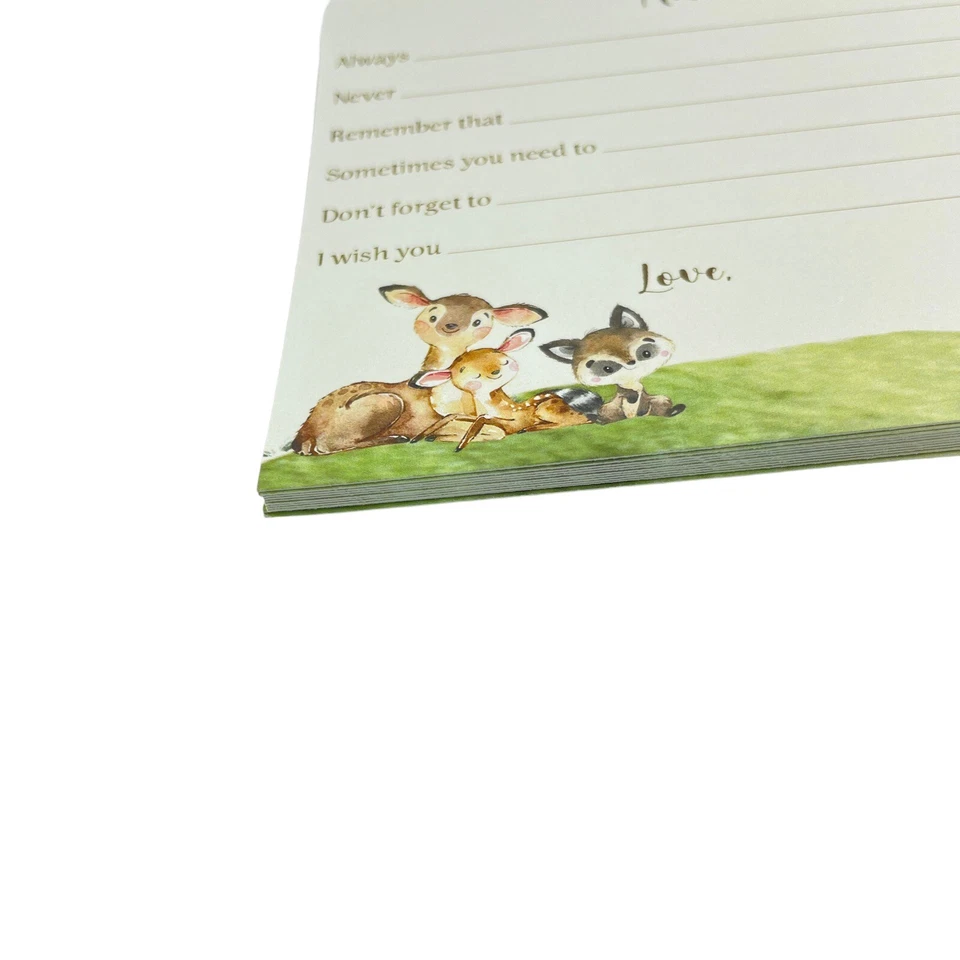 Libro de recortes de 20 tarjetas de consejos para mamá futura animal del bosque Foto 2 de 4