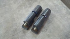 Heavy duty 5" gate barrel hinges with backing plates Made in USA