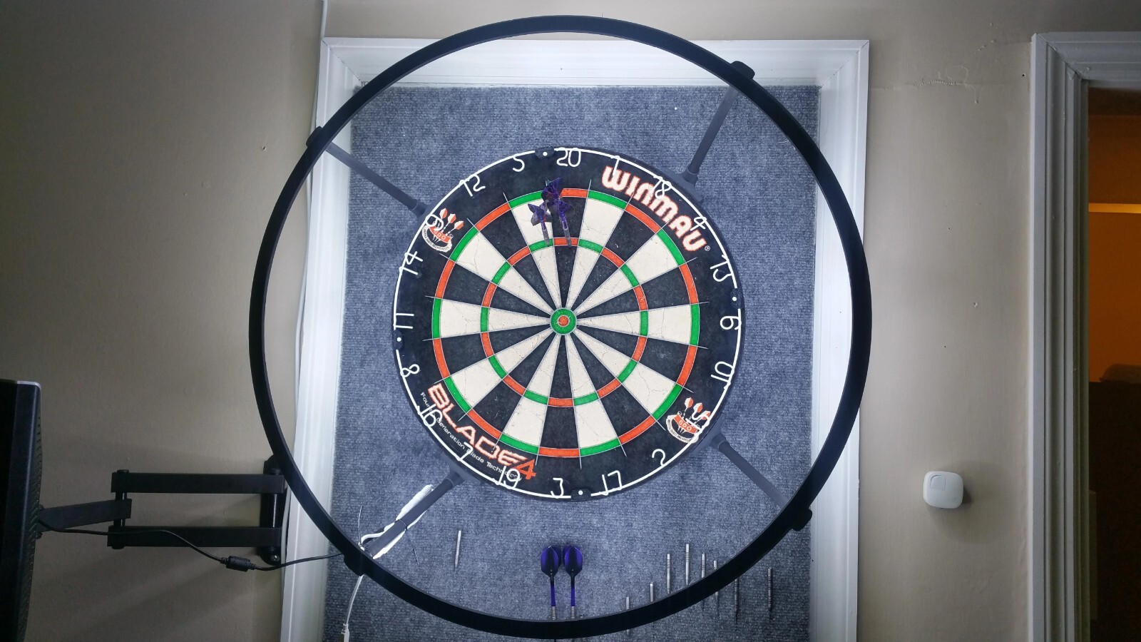Dartboard light ring surround LEDs INCLUDED Easy install. Complete