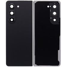 Back Cover Glass W/Camera Lens For Samsung Galaxy Z Fold 5 5G Phantom Black 