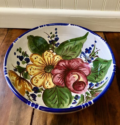 Hand Painted Vietri Serving Platters RARE Vintage Hand Painted