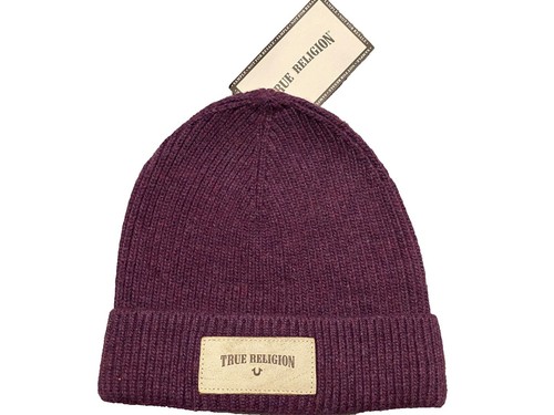 True Religion Women\'s Sequin Watchcap LOGO Cap Beanie Hat Red OSFM s-l1200.png main image 4