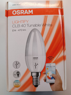 Osram lightify CLB40 E14 Tunable White Kerze, ZigBee Leuchtmittel, Smart Home