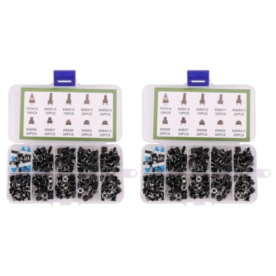 2X(10 Kinds Values 360PCS Tactile Push Button Switch Micro-Trigger 8625