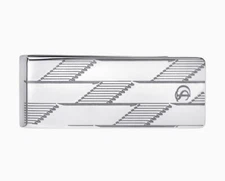 S.T. DUPONT MONEY CLIP MONOGRAM 1872 SILVER FINISH 003543