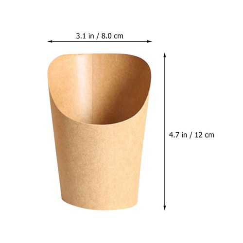 100 Pcs Snack Cup Box Pastry Boxes Popcorn Containers Small Food Packaging - Picture 2 of 12