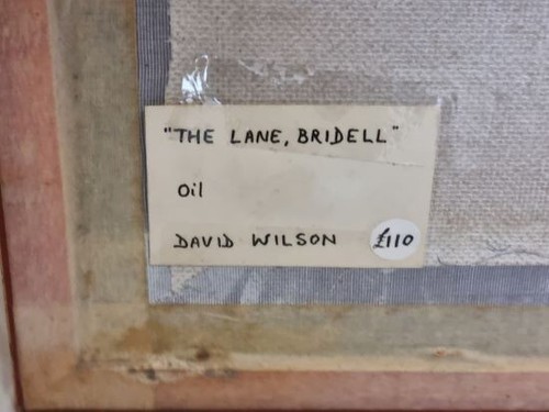 "The Lane. Bridell " Oil by David Wilson 1988 36 x 42.5 cm (15) - Picture 12 of 15