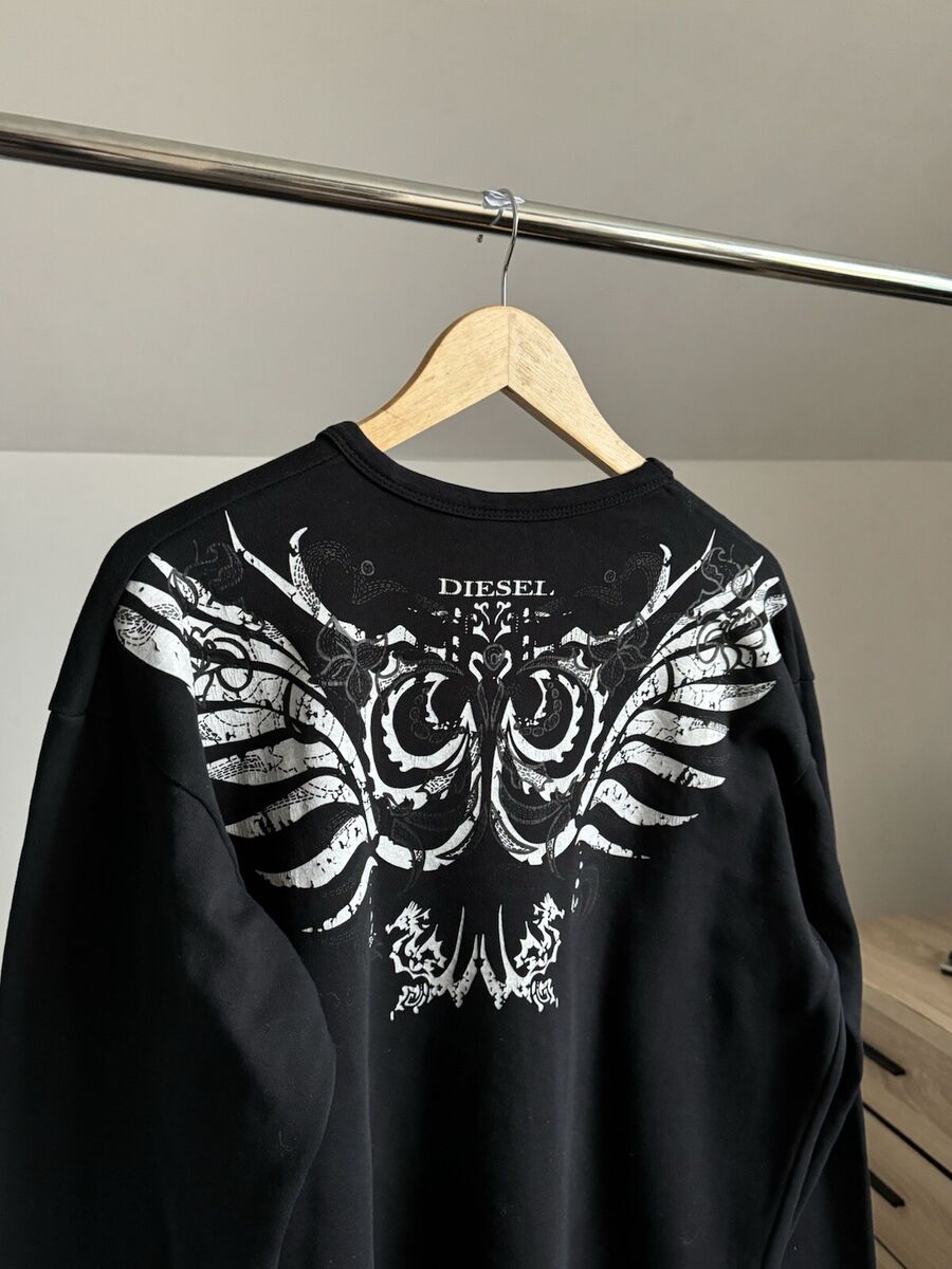 Vintage Diesel Long Sleeve T-Shirt Black Archivial Size XL Vintage Diesel Long Sleeve T-Shirt Black Archivial Size XL
