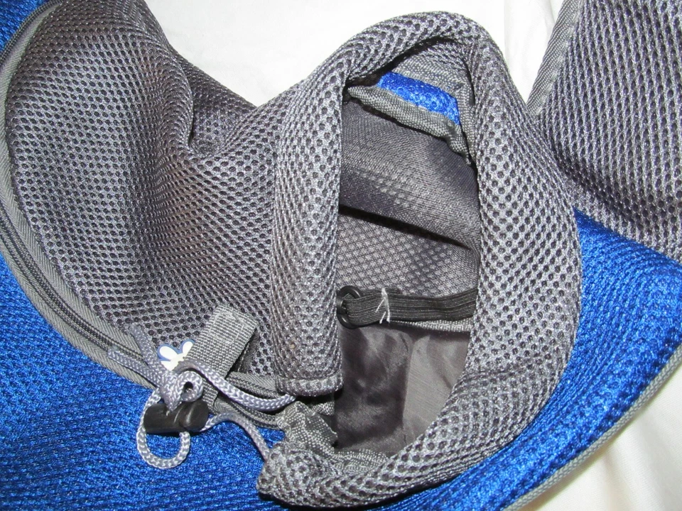 Over the Shoulder Padded Strap Pet Sling Carrier Blue/Gray - Image 3 of 4