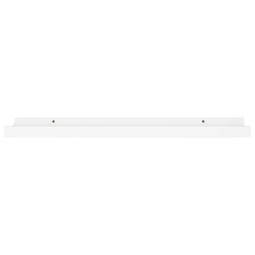 Picture Frame Ledge Shelves 2 pcs White 23.6"x3.5"x1.2" MDF vidaXL - Picture 4 of 8