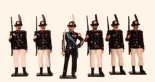 COJF-3215 - Italian Alpini Battalions 1900 (Set 68) 6 Figures - Tradition - 54mm