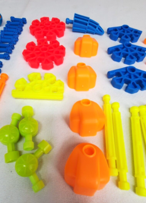 Vintage Kid Knex K'nex ZOO PALS Building Set in TIGER Carrying