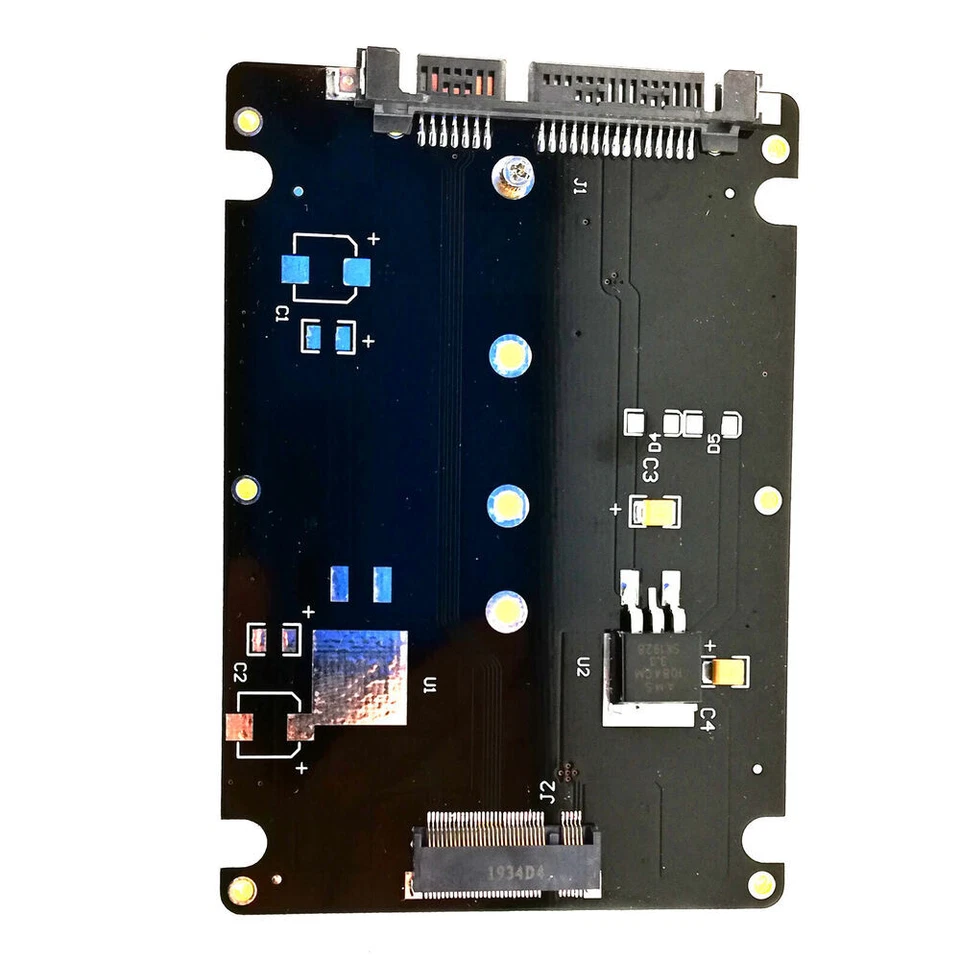 M.2 NGFF B Key SSD to SATA Converter 2.5" Enclosure 2280 2260 2242 Drive Adapter - Image 2 of 4