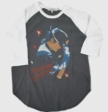 Junk Food Michael Jackson Womens Raglan Shirt New XS, S, M