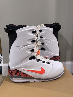 Mens Nike Lunarendor QS Snowboard Boots White Hot Lava - Cement Brand New Sz 13
