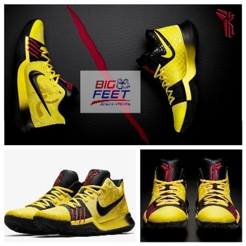 New Size NIKE KYRIE III Kobe Bruce Lee MM Black MAMBA MENTALITY AJ1672-700 | eBay