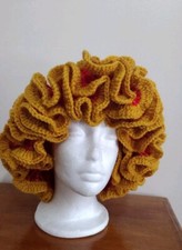 Extravagant Handmade Crochet Ruffles Hat