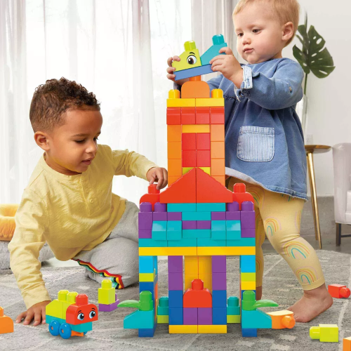 New MEGA BLOKS Bigger Building Bag Building Set with 150 Big Building Blocks - Picture 3 of 6