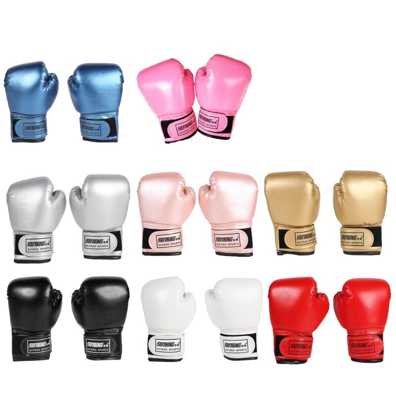 3-10 Years Kids Boxing Gloves Junior Mitts Punch Bag Children Gel Pad Glove  PU