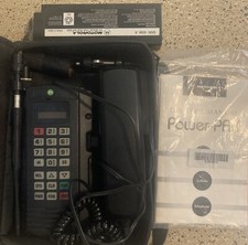 Vintage Motorola 90s Brick Cell Phone 19147WNJDB MANUAL CASE BATTERY HEADSET