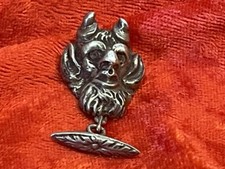 vintage Manschettenkn&ouml;pfe Faun Gothic Bizarre Never seen before! 800er Silber