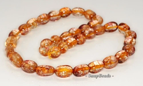 20X10-10X8MM CITRINE QUARTZ GEMSTONE GRADUATED NUGGET LOOSE BEADS 19inch - Picture 2 of 4