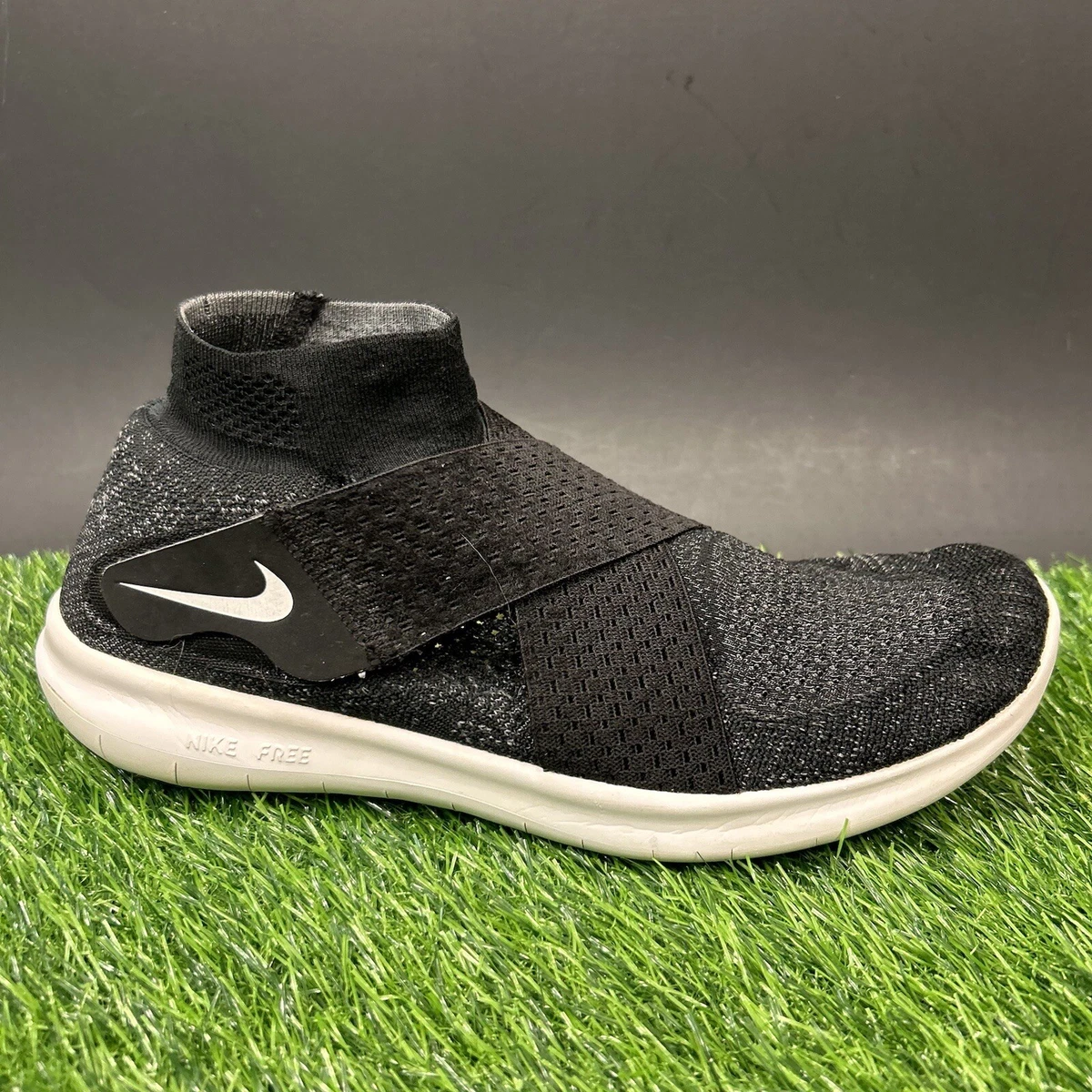 Nike free rn flyknit mujer negro sale