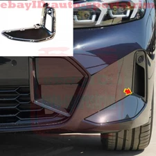 For BMW 3 Series 2023-2024 Black ABS Left Front bumper panel radar cover Trim 1X