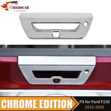Chrome Tailgate Door Handle Bowl Decor Cover Trim for Ford F150 2015+with Camera