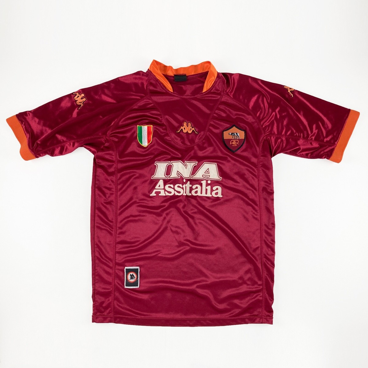 AS Roma Football Soccer Shirt Jersey 2000s by Kappa Medium | eBay