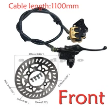 Front Brake Master Cylinder Caliper Assembly + Disc Rotor W/ Bolts Dirt Pit Bike