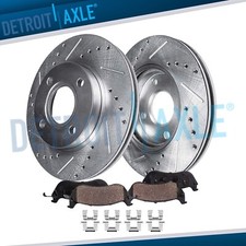 10.1'' (257mm) Front Drilled Rotors Brake Pads for 2000-2006 Nissan Sentra 1.8L