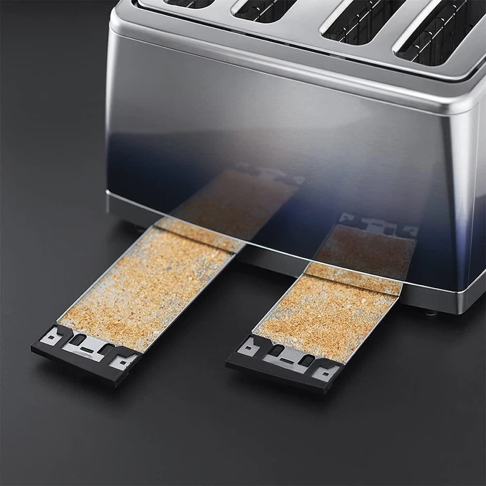 Russell Hobbs Eclipse Midnight Blue 4 Slice Toaster - Image 3 of 4