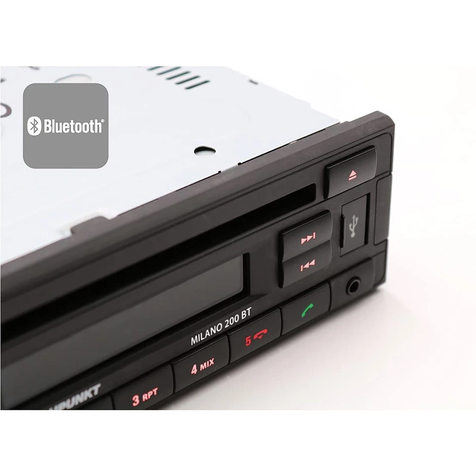 Retro look Blaupunkt Milano 200 Bluetooth car radio stereo CD player AUX iPhone - Image 3 of 4