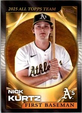 NICK KURTZ 2026 Topps Series 1 #ATT-2 NM Oakland Athletics
