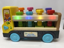 Leap Frog Tap-A-Peg Wooden Truck With Hammer Complete Set VGUC 2024 VTECH