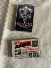 Guns N  Roses Appetite For Destruction  Lies Cassette Tape 1987 Geffen Records