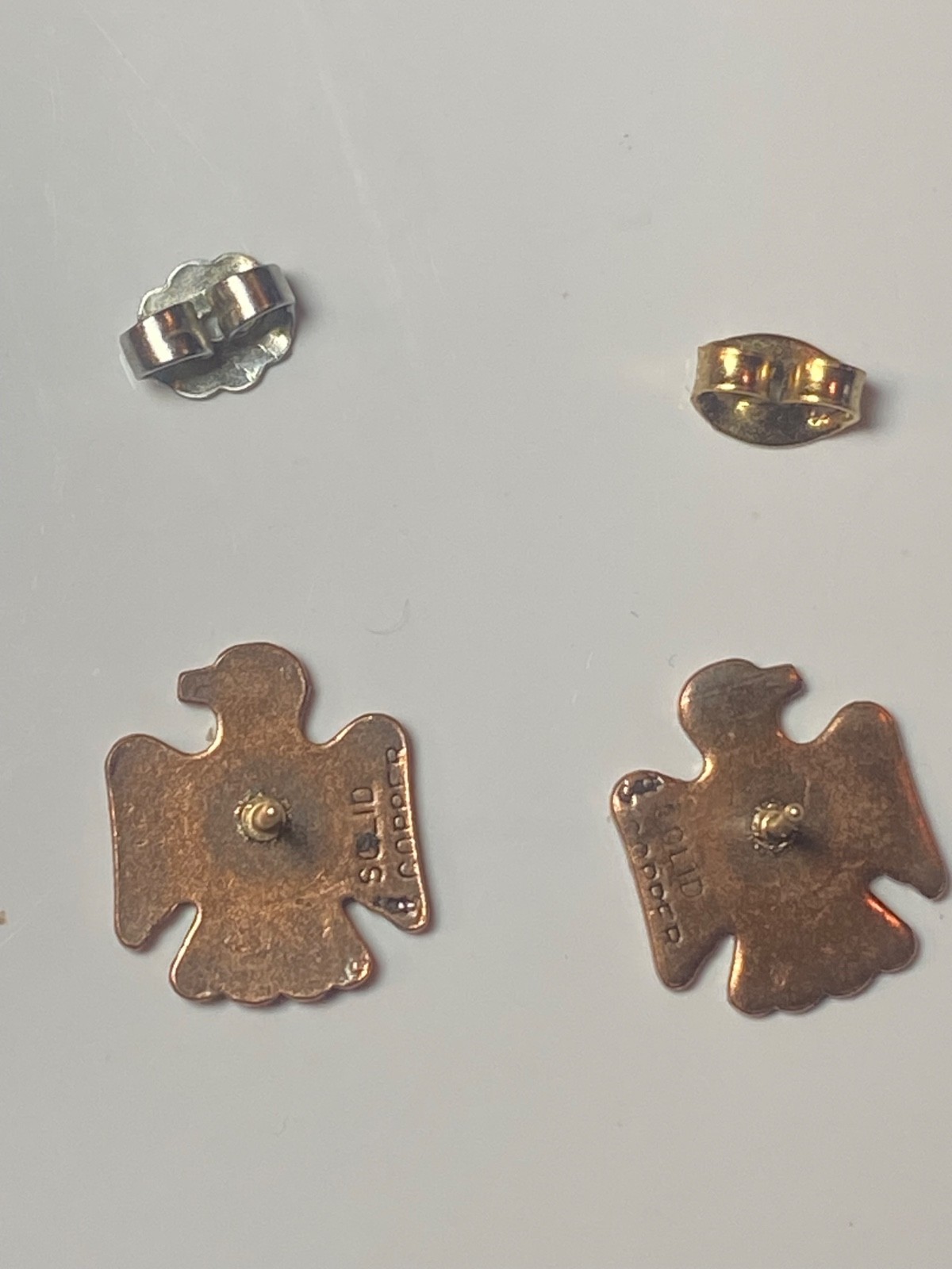 Marked solid copper tiny thunderbird Native vinta… - image 6