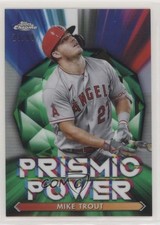 2021 Topps Chrome Prismic Power Green Refractor 23/99 Mike Trout #PP-2 0r4