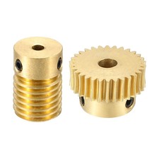 Worm Gear Set 0.5 Module 1:30 Reduction Rate(Gear-4mm Bore, Rod 3mm Bore)