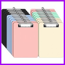 20 Pack Small Clipboards 6 x 9 Inch, A5 5 Colors Memo Mini Clipboards with Pe...