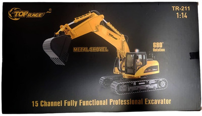 Top Race TR211 Remote Control Excavator 1:14 Scale Metal