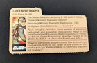 Flash Laser Rifle Trooper GI Joe File Card Vintage Action Figure Accessory