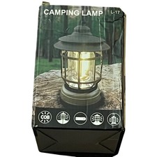 Vintage Style COB LED Camping Lantern Red Portable Battery Operated Lamp L-17