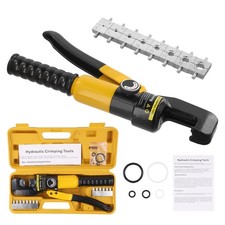 Hydraulische Presszange 4-70 mm² Quetschzange Kabelschuhe Pressbacken 10 Ton