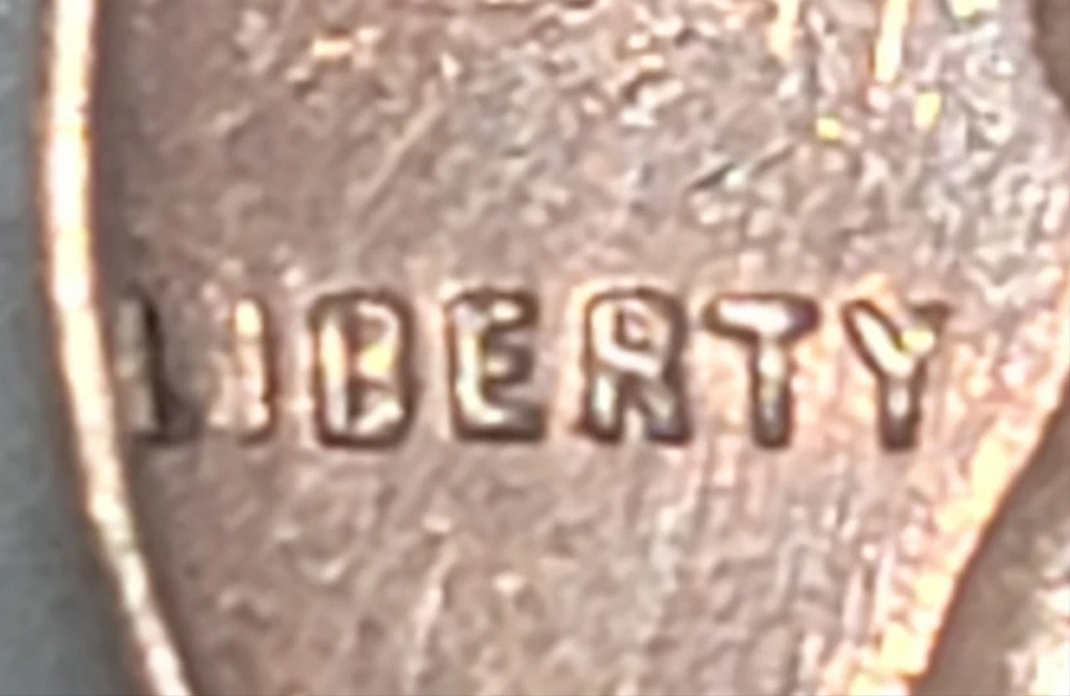 1959 D Lincoln Penny Error “L”   In Liberty & Letters on Top Rim - Errors RARE - Image 3 of 4