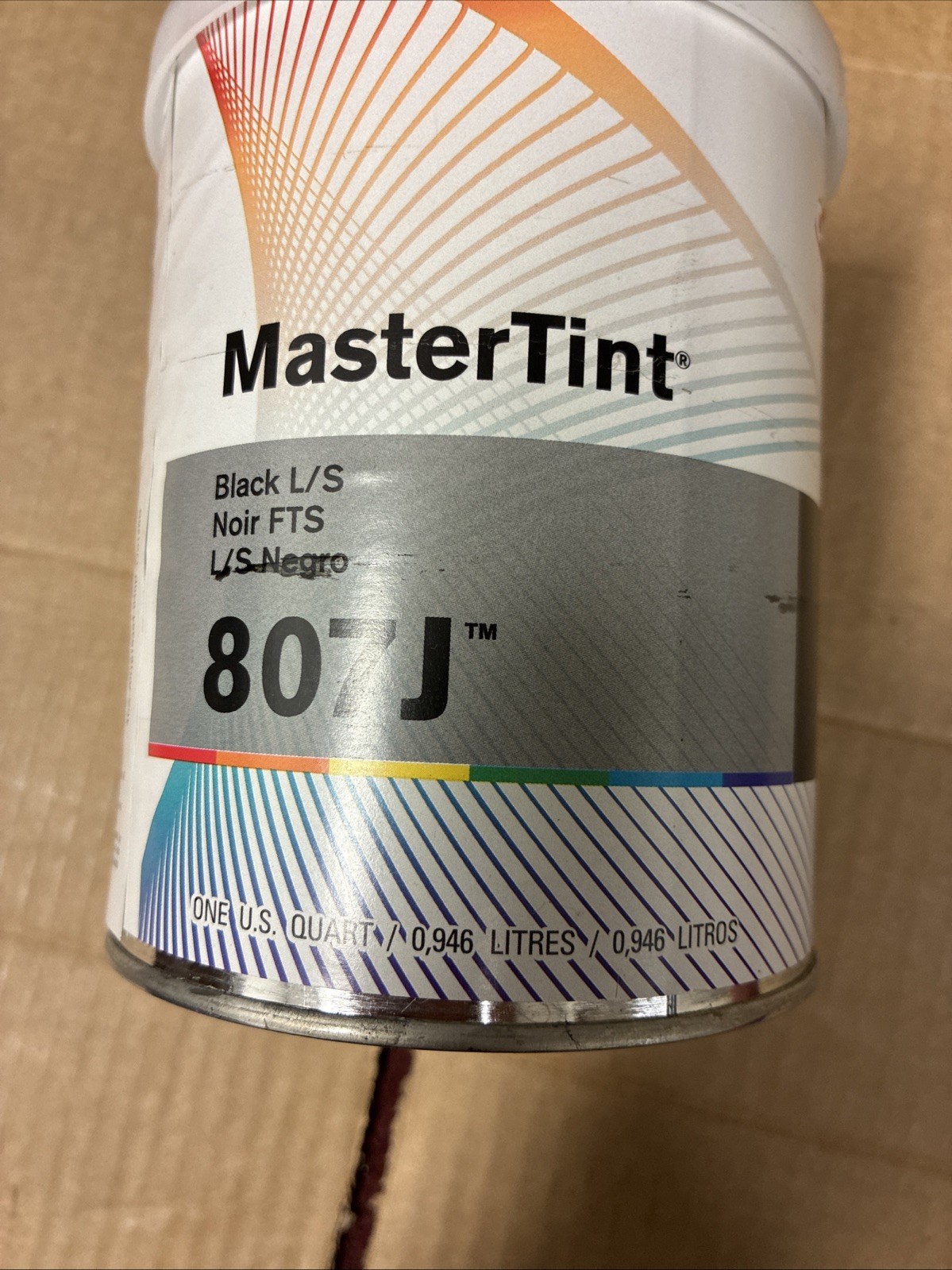 DuPont Axalta 807J Black LS Mastertint Toner Tint Quart Cromax Chromabase