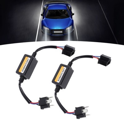2pcs H4 LED CANbus Decoder Anti Flickering Plug Play For Headlight Use