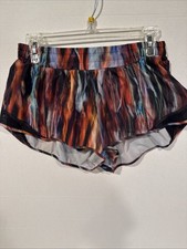 Lululemon Hotty Hot Short II 2inch inseam Lined Chroma Fusion Multi / Black 10