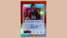 Kameron McGusty 2022 Panini Chronicles Contenders Draft Picks Bronze AU Miami